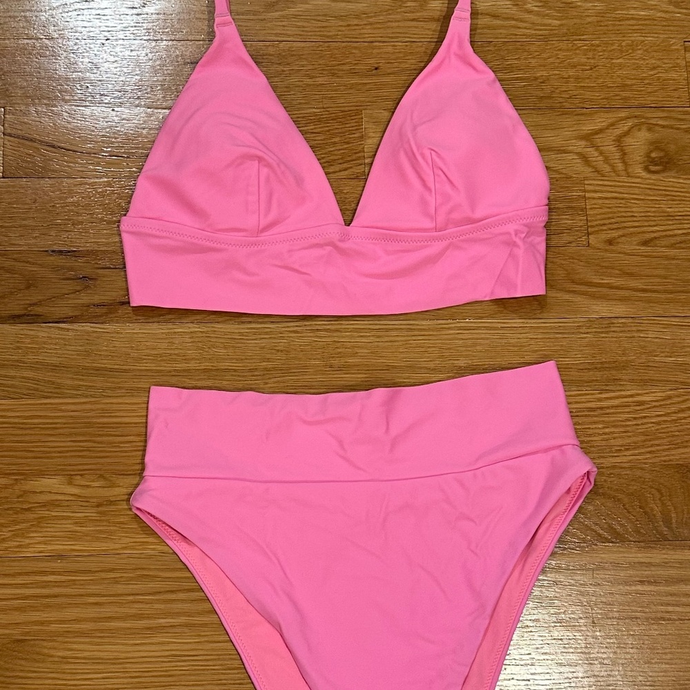 Aerie pink bikini set size M